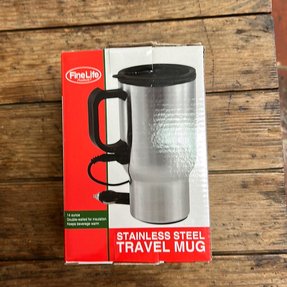 Fine Life Stainless Steel Travel mug NIB